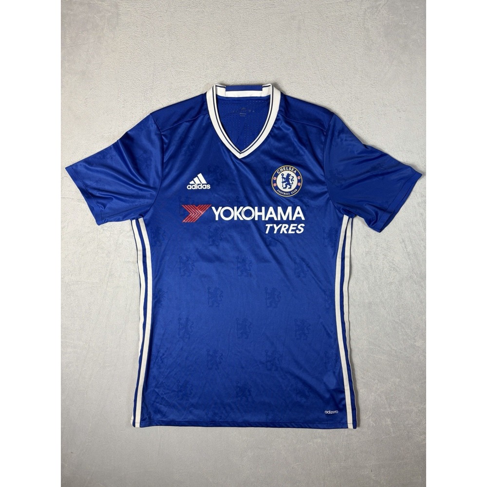 Chelsea FC Adidas ClimaCool Soccer Jersey Men's Large Blue Yokohama Tyres